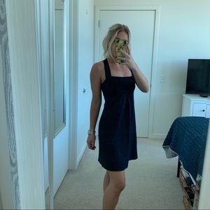 Susana Monaco Navy Racerback  Dress Medium